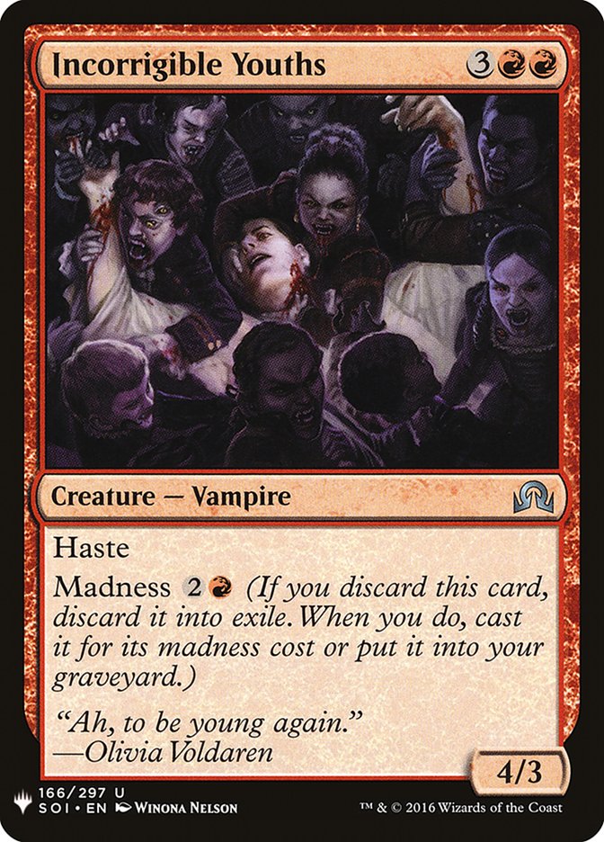 Incorrigible Youths [Mystery Booster] | Gate City Games LLC