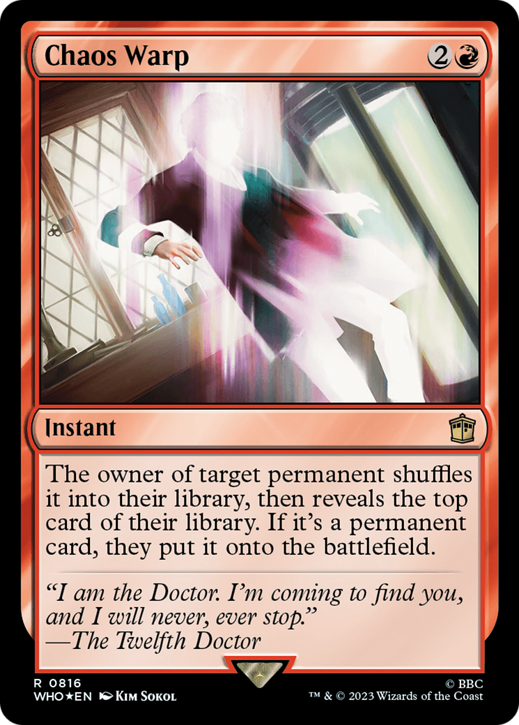 Chaos Warp (Surge Foil) [Doctor Who] | Gate City Games LLC