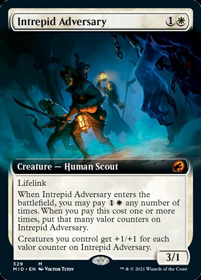 Intrepid Adversary (Extended Art) [Innistrad: Midnight Hunt] | Gate City Games LLC