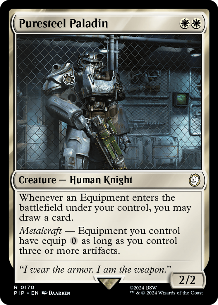 Puresteel Paladin [Fallout] | Gate City Games LLC