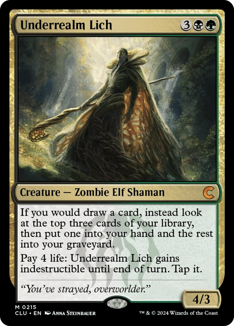 Underrealm Lich [Ravnica: Clue Edition] | Gate City Games LLC