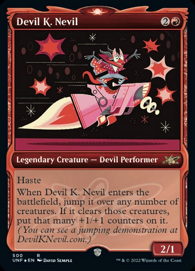 Devil K. Nevil (Showcase) (Galaxy Foil) [Unfinity] | Gate City Games LLC