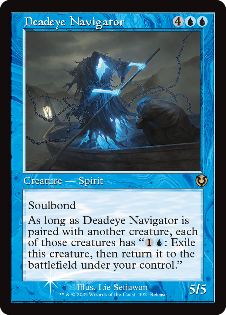 Deadeye Navigator (Retro Frame) [Innistrad Remastered Promos] | Gate City Games LLC