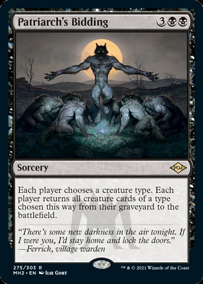 Patriarch's Bidding (Foil Etched) [Modern Horizons 2] | Gate City Games LLC