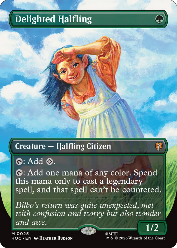Delighted Halfling (Borderless) [The Hobbit: Eternal-Legal] | Gate City Games LLC