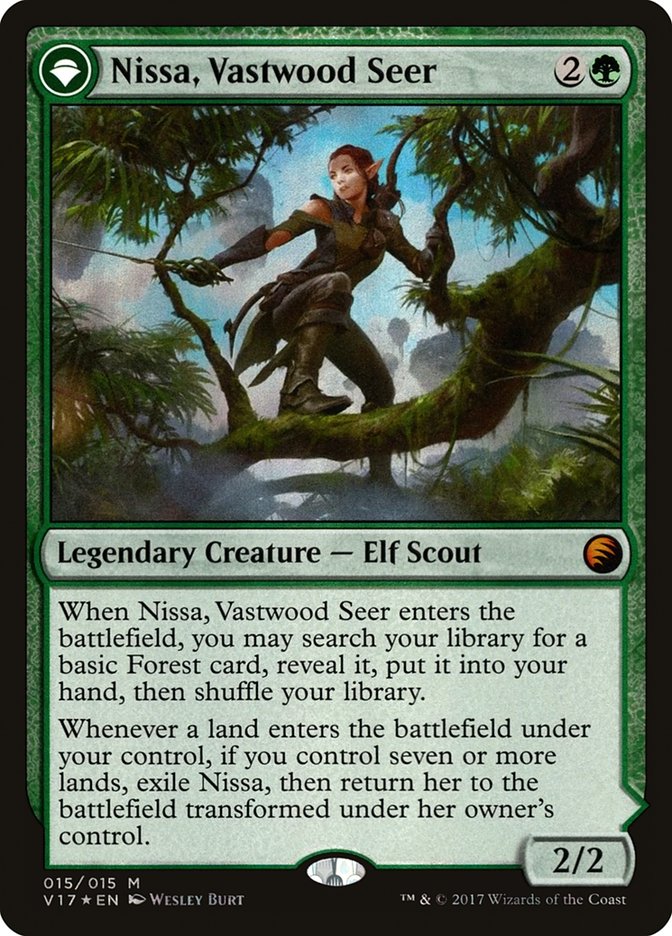 Nissa, Vastwood Seer // Nissa, Sage Animist [From the Vault: Transform] | Gate City Games LLC