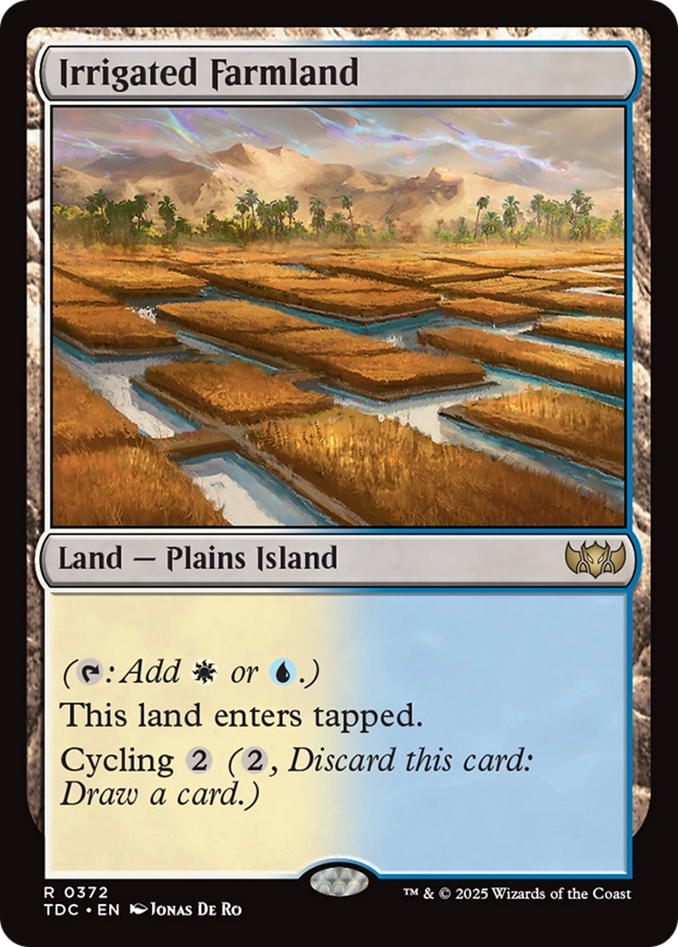 Irrigated Farmland [Tarkir: Dragonstorm Commander] | Gate City Games LLC