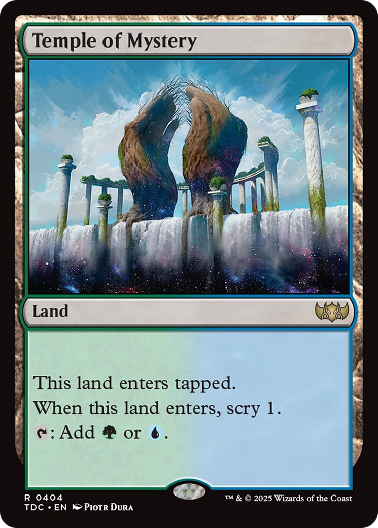 Temple of Mystery [Tarkir: Dragonstorm Commander] | Gate City Games LLC
