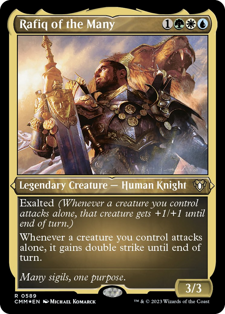 Rafiq of the Many (Foil Etched) [Commander Masters] | Gate City Games LLC