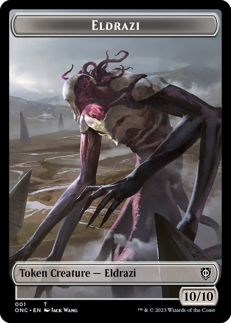 Soldier (017) // Eldrazi Double-Sided Token [Phyrexia: All Will Be One Commander Tokens] | Gate City Games LLC