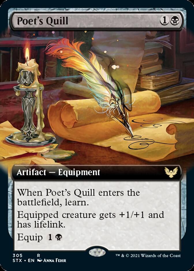 Poet's Quill (Extended Art) [Strixhaven: School of Mages] | Gate City Games LLC