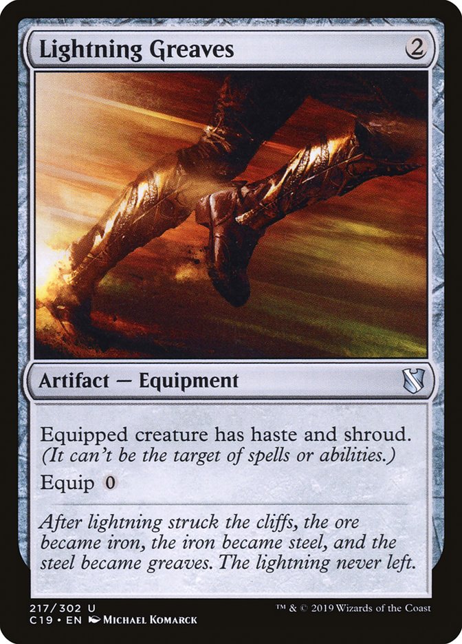 Lightning Greaves [Commander 2019] | Gate City Games LLC