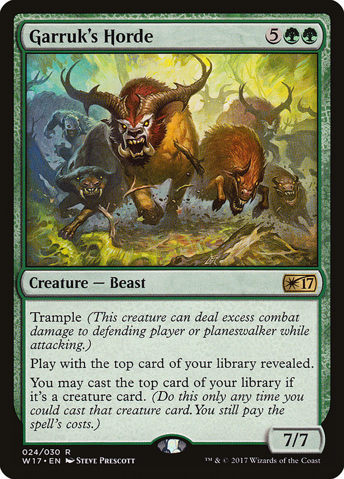 Garruk's Horde [Welcome Deck 2017] | Gate City Games LLC