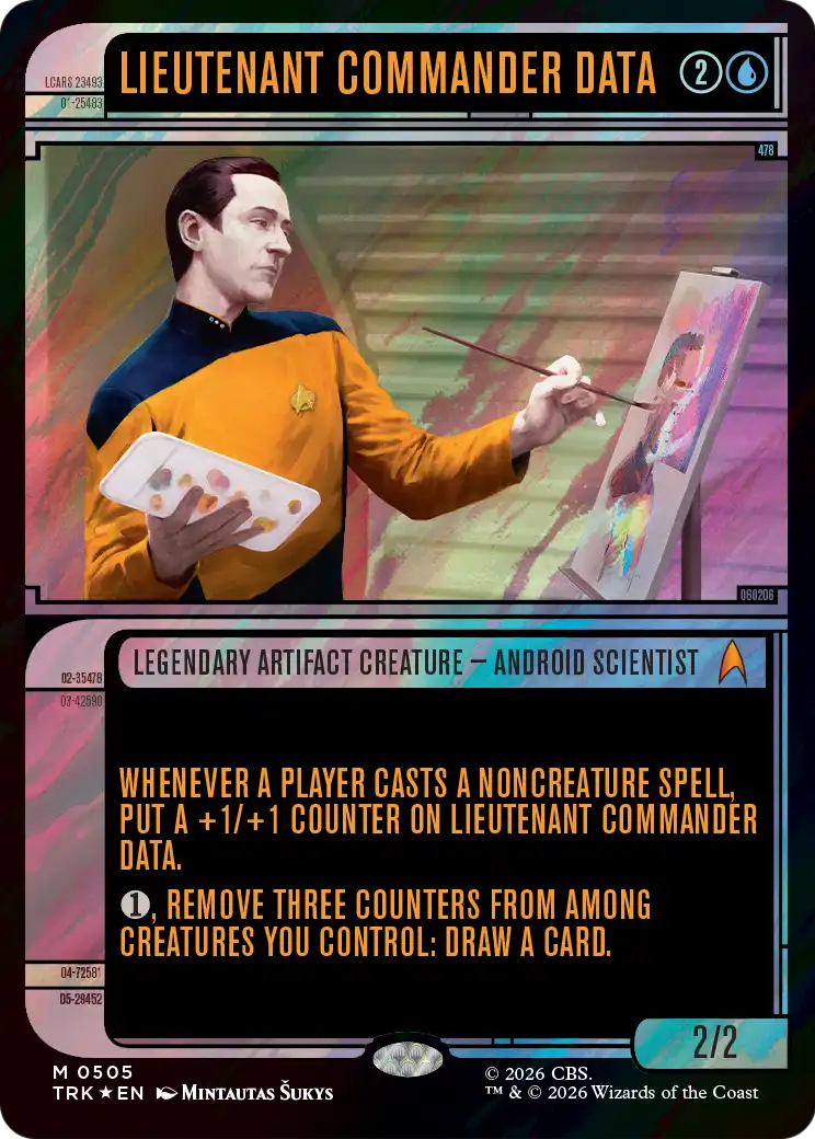 Lieutenant Commander Data (Showcase) (Surge Foil) [Star Trek] | Gate City Games LLC