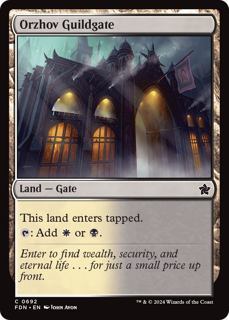 Orzhov Guildgate [Foundations] | Gate City Games LLC