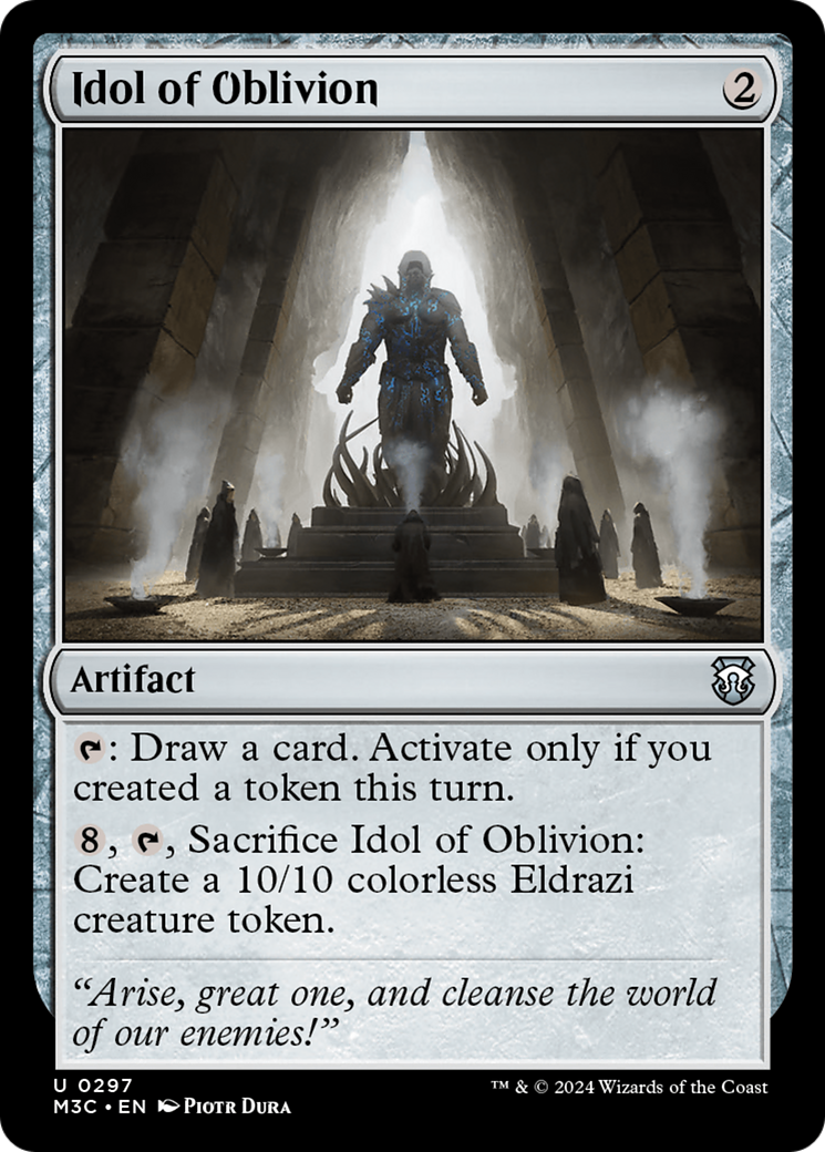 Idol of Oblivion (Ripple Foil) [Modern Horizons 3 Commander] | Gate City Games LLC