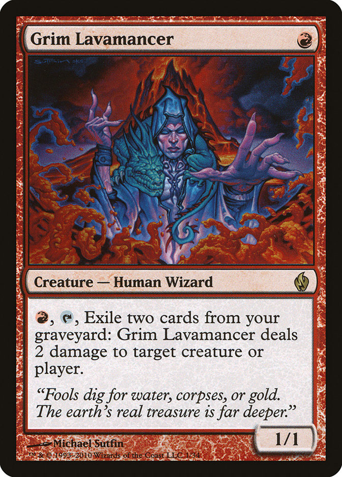 Grim Lavamancer [Premium Deck Series: Fire and Lightning] | Gate City Games LLC