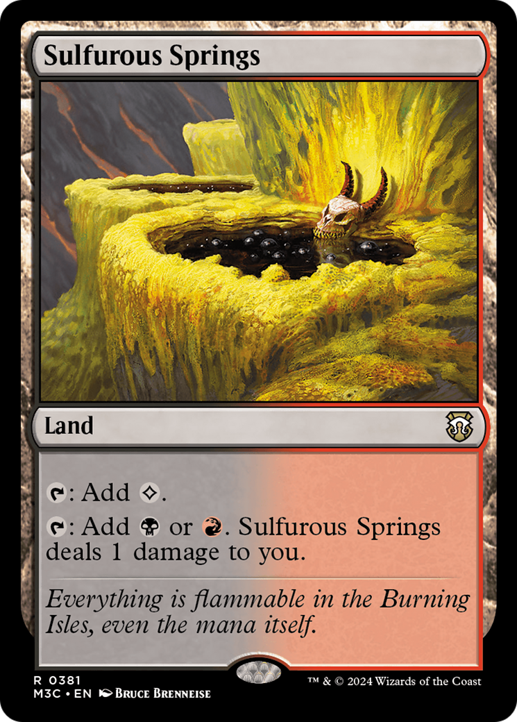 Sulfurous Springs (Ripple Foil) [Modern Horizons 3 Commander] | Gate City Games LLC