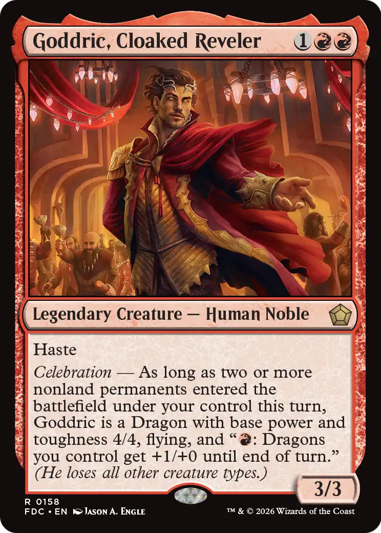 Goddric, Cloaked Reveler [Foundations Commander] | Gate City Games LLC