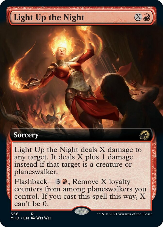 Light Up the Night (Extended Art) [Innistrad: Midnight Hunt] | Gate City Games LLC