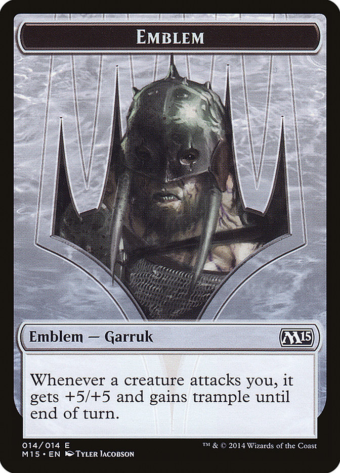 Garruk, Apex Predator Emblem [Magic 2015 Tokens] | Gate City Games LLC