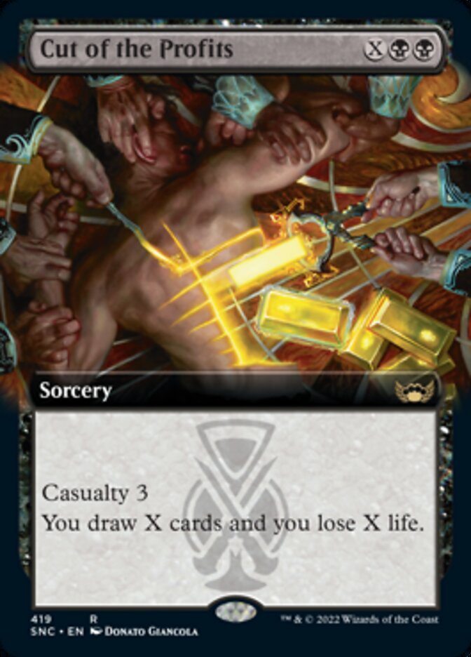 Cut of the Profits (Extended Art) [Streets of New Capenna] | Gate City Games LLC
