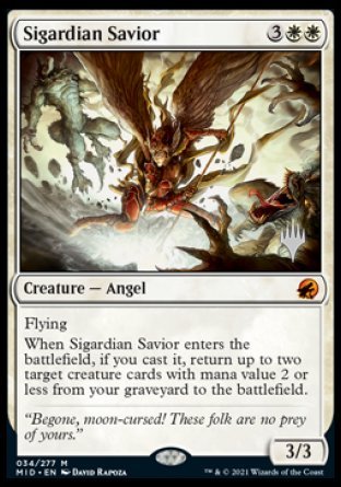 Sigardian Savior (Promo Pack) [Innistrad: Midnight Hunt Promos] | Gate City Games LLC