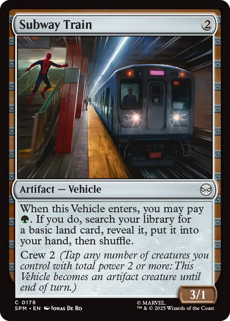 Subway Train [Marvel's Spider-Man] | Gate City Games LLC