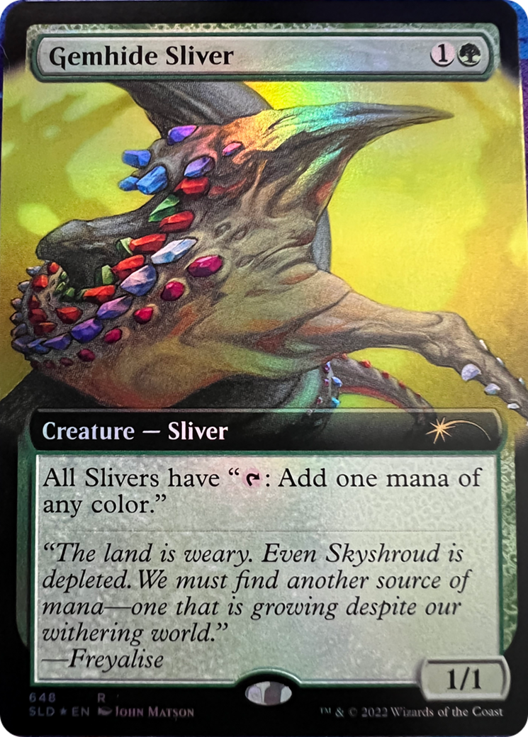 Gemhide Sliver (Extended Art) [Secret Lair Drop Series] | Gate City Games LLC
