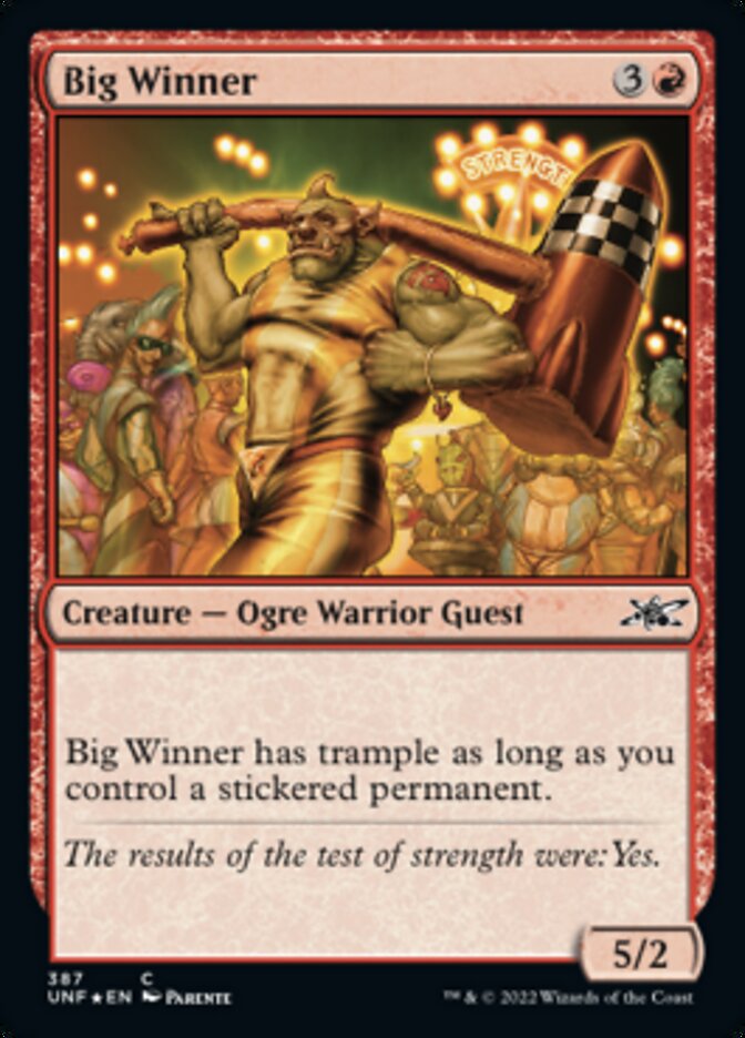 Big Winner (Galaxy Foil) [Unfinity] | Gate City Games LLC