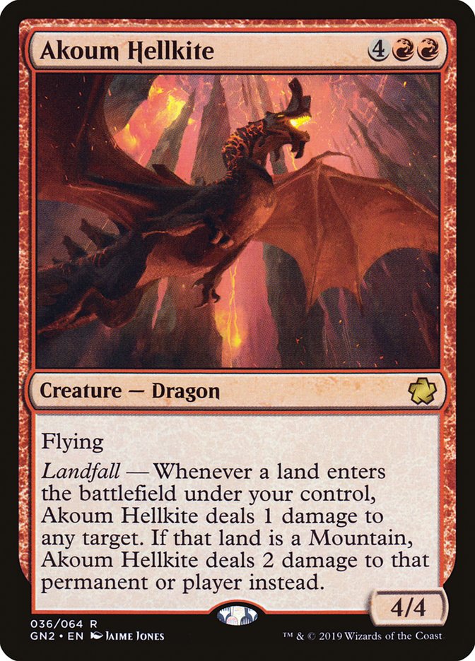 Akoum Hellkite [Game Night 2019] | Gate City Games LLC
