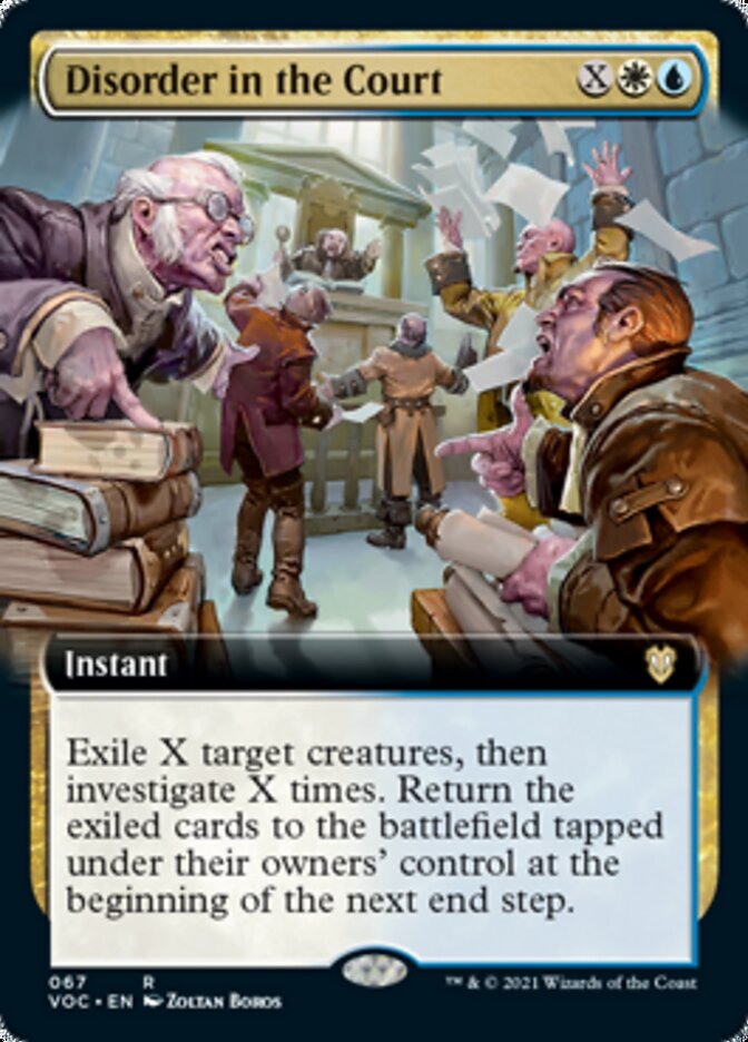 Disorder in the Court (Extended Art) [Innistrad: Crimson Vow Commander] | Gate City Games LLC