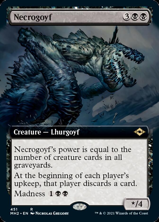 Necrogoyf (Extended Art) [Modern Horizons 2] | Gate City Games LLC