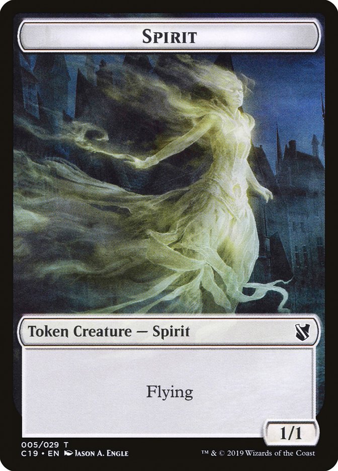Spirit Token [Commander 2019 Tokens] | Gate City Games LLC