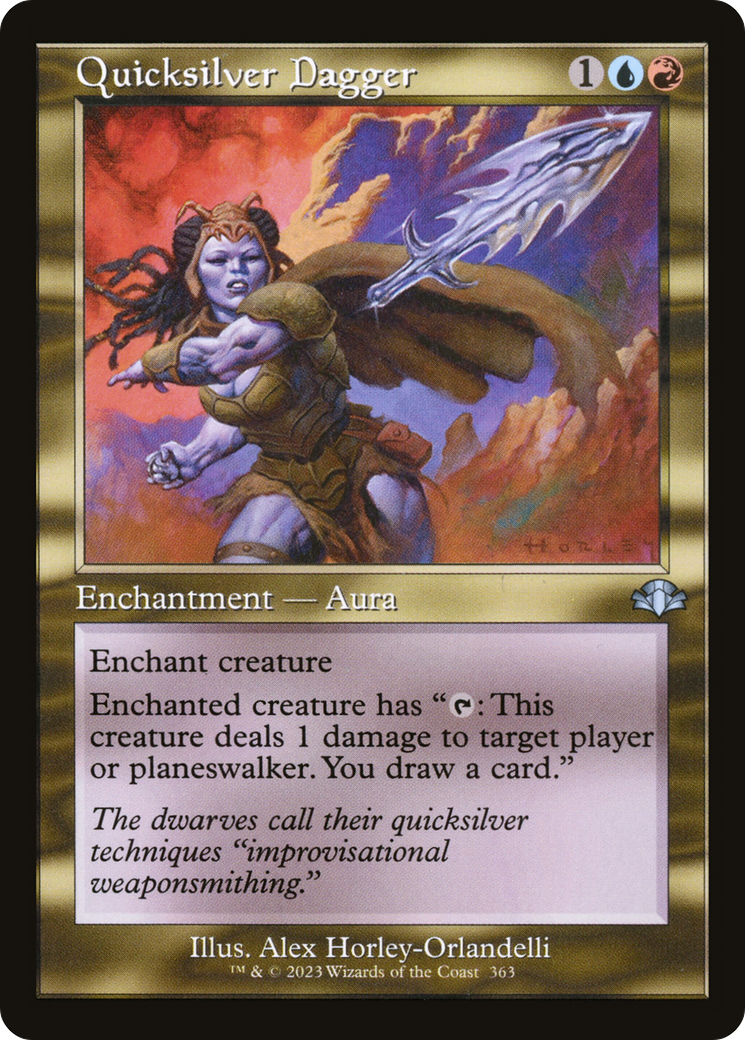 Quicksilver Dagger (Retro) [Dominaria Remastered] | Gate City Games LLC