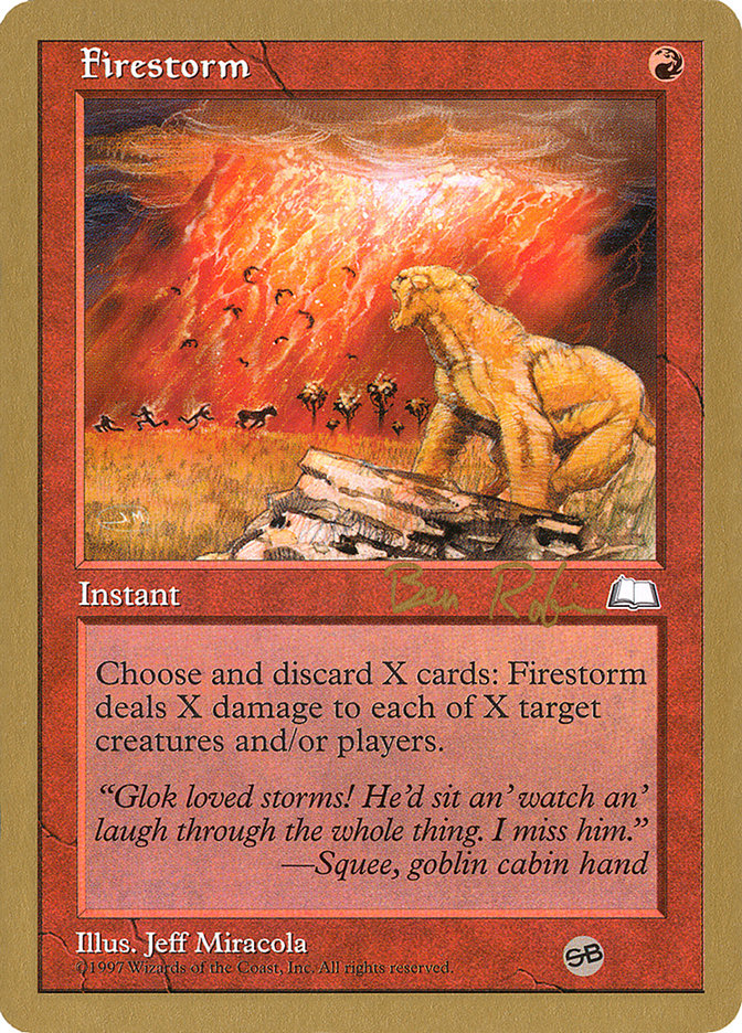 Firestorm (Brian Selden) [World Championship Decks 1998] | Gate City Games LLC