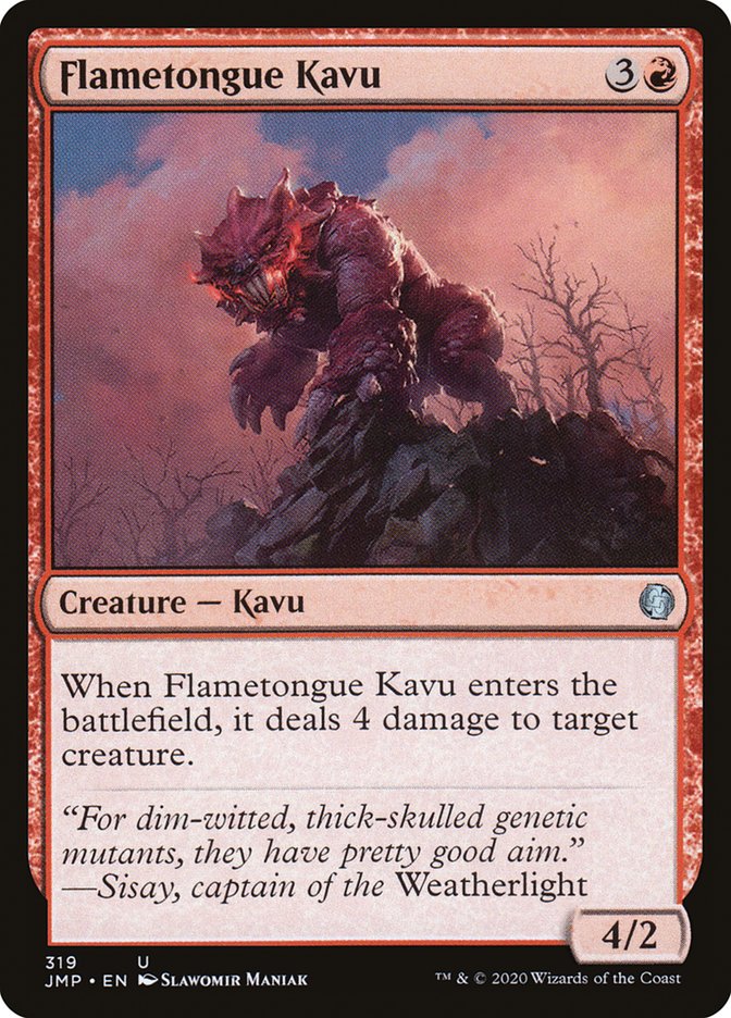 Flametongue Kavu [Jumpstart] | Gate City Games LLC