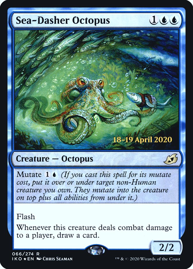 Sea-Dasher Octopus [Ikoria: Lair of Behemoths Prerelease Promos] | Gate City Games LLC