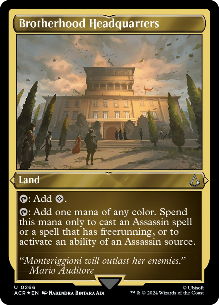 Brotherhood Headquarters (Foil Etched) [Assassin's Creed] | Gate City Games LLC