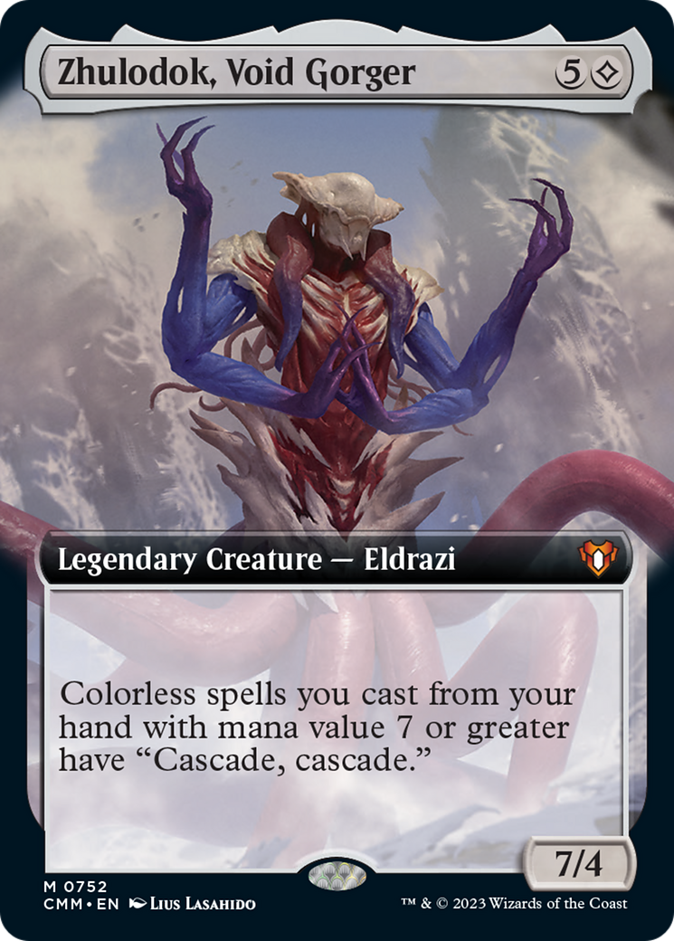 Zhulodok, Void Gorger (Extended Art) [Commander Masters] | Gate City Games LLC