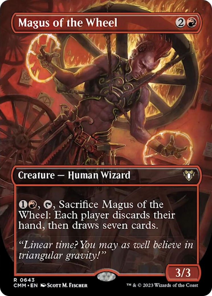 Magus of the Wheel (Borderless Alternate Art) [Commander Masters] | Gate City Games LLC