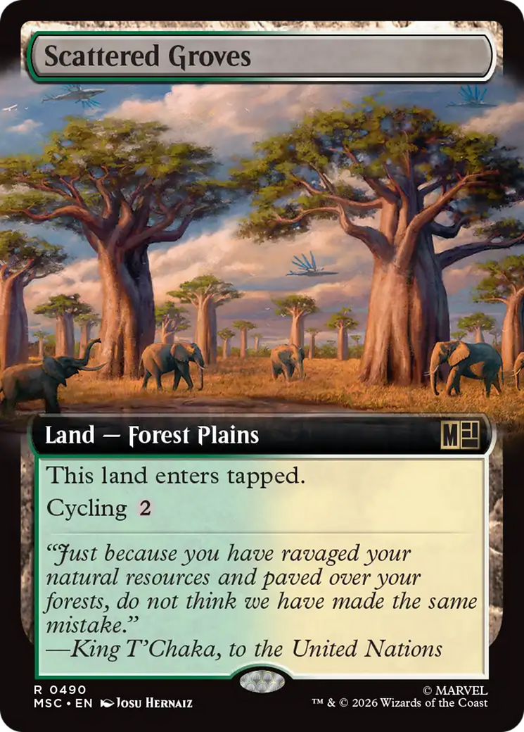 Scattered Groves (Extended Art) [Marvel Super Heroes Commander] | Gate City Games LLC