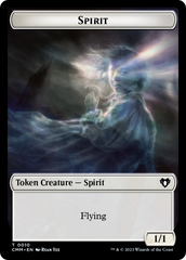 Spirit (0010) // Construct (0041) Double-Sided Token [Commander Masters Tokens] | Gate City Games LLC