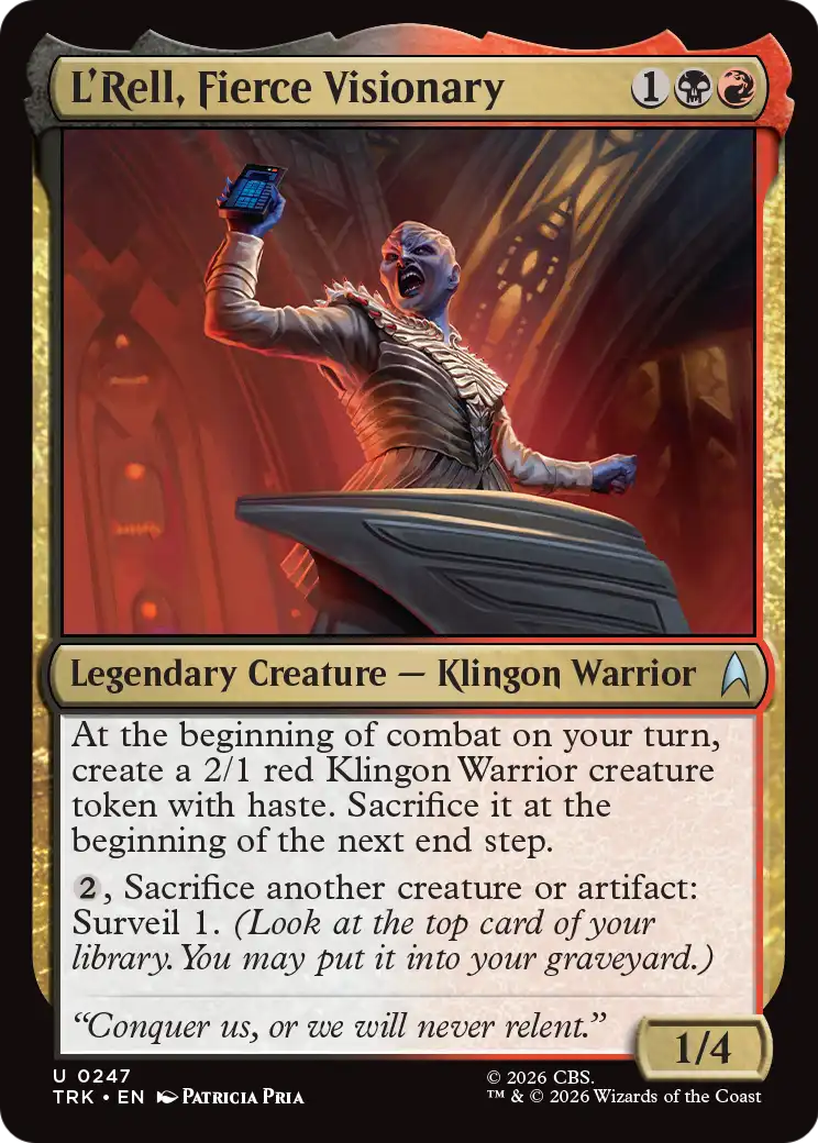 L'Rell, Fierce Visionary [Star Trek] | Gate City Games LLC