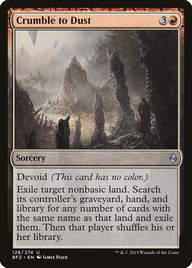 Crumble to Dust [Battle for Zendikar] | Gate City Games LLC