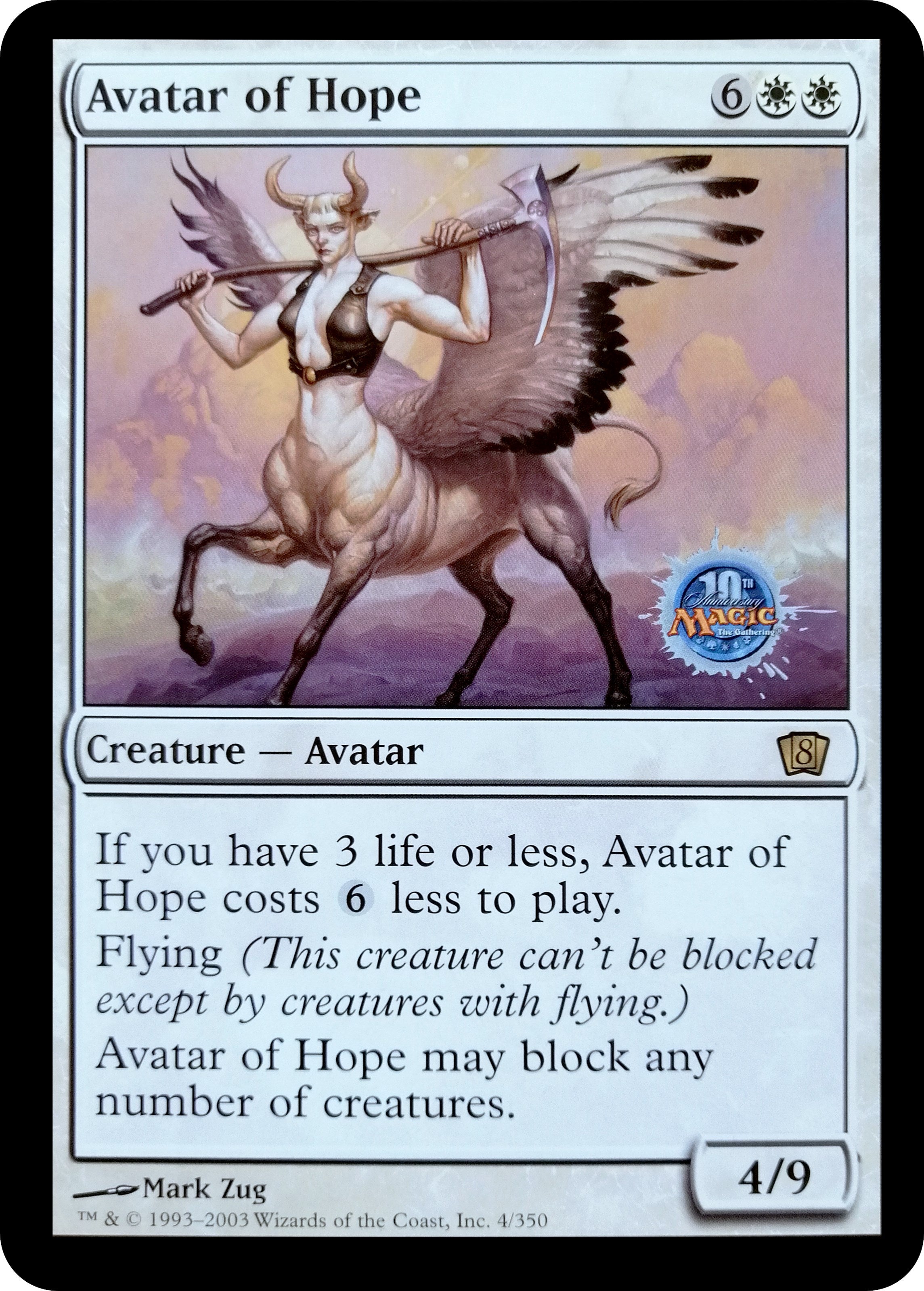 Avatar of Hope (Oversized) (Grand Prix Bangkok 2003) [Eighth Edition] | Gate City Games LLC