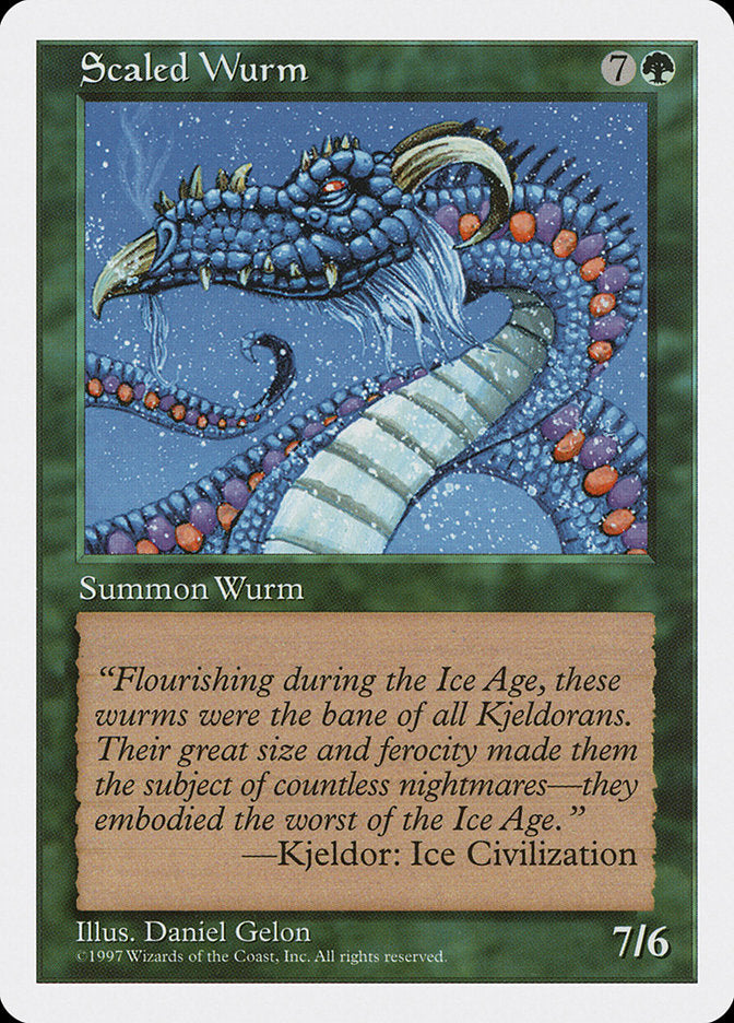 Scaled Wurm [Fifth Edition] | Gate City Games LLC