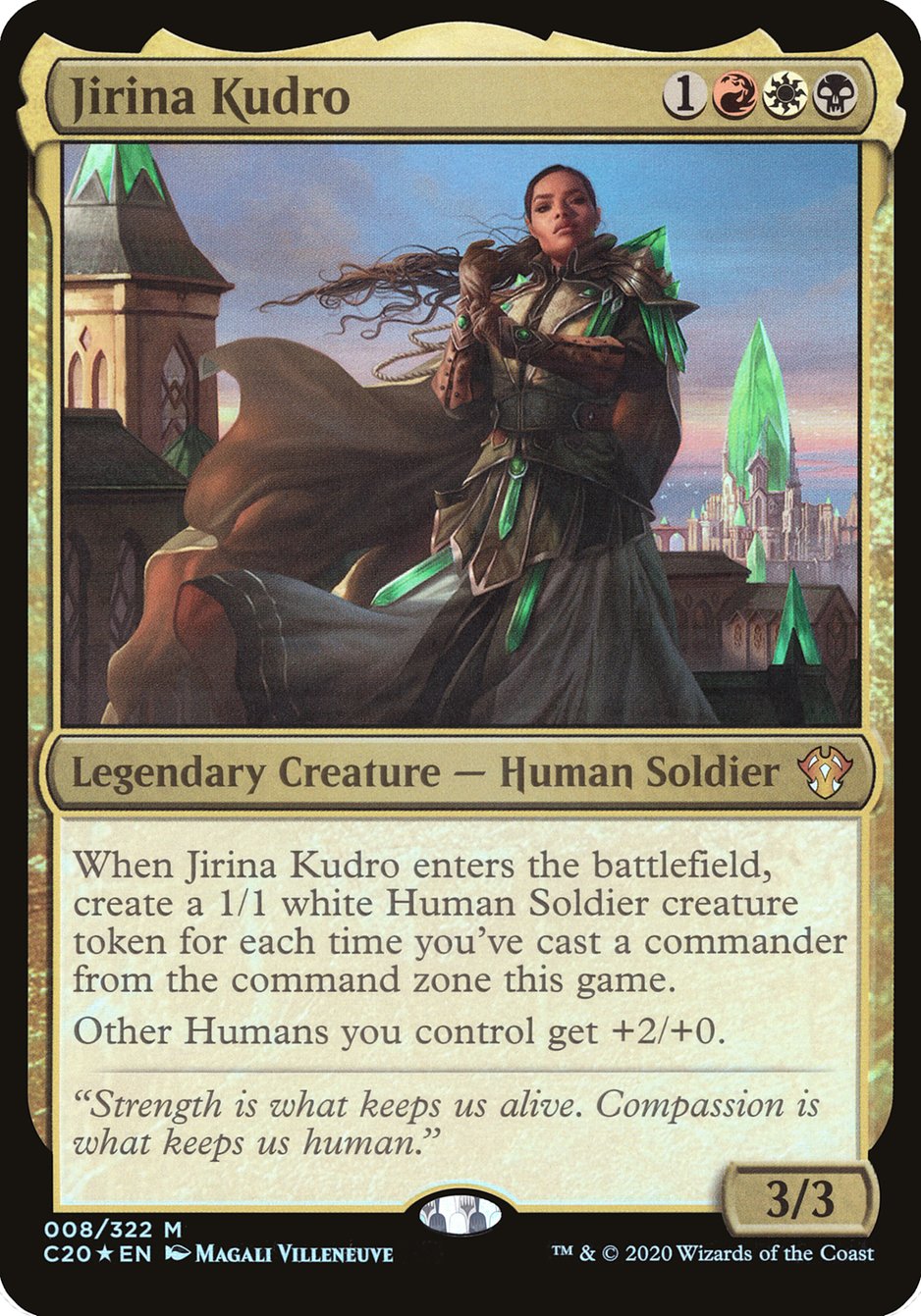 Jirina Kudro (Oversized) [Commander 2020 Oversized] | Gate City Games LLC