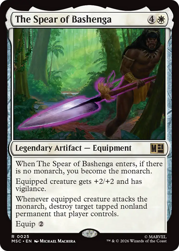 The Spear of Bashenga (Surge Foil) [Marvel Super Heroes Commander] | Gate City Games LLC