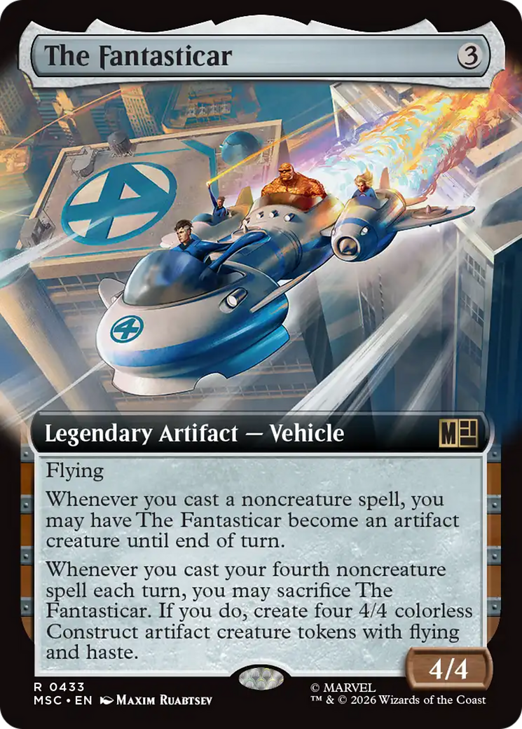 The Fantasticar (Extended Art) [Marvel Super Heroes Commander] | Gate City Games LLC